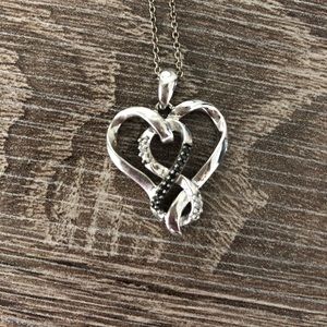 Diamond Heart infinity necklace